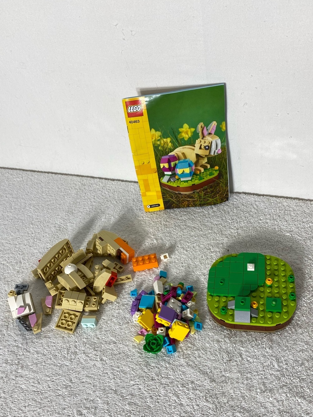 5/$35 LEGO 40463 Easter Bunny Seasonal Set with Manual – Unverified Completeness